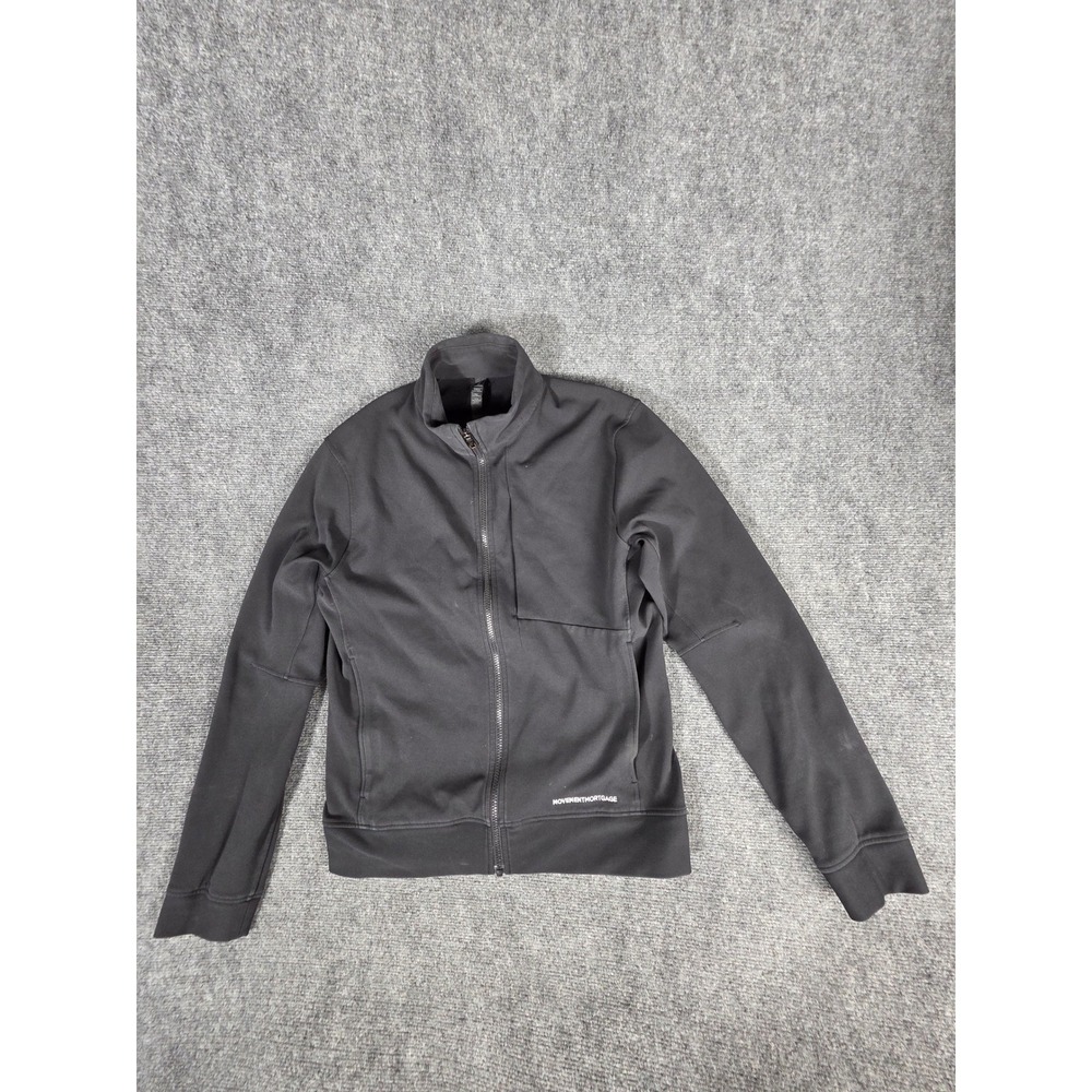 lululemon Sojourn Jacket Mens Medium Black Full Zip Mock Neck Athletic Track M